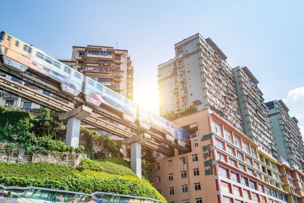 重庆景点4：李子坝轻轨站